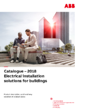 Electrical installation solutions for building 2018